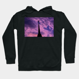 Bright and Colorful Cross in the SKY Hoodie